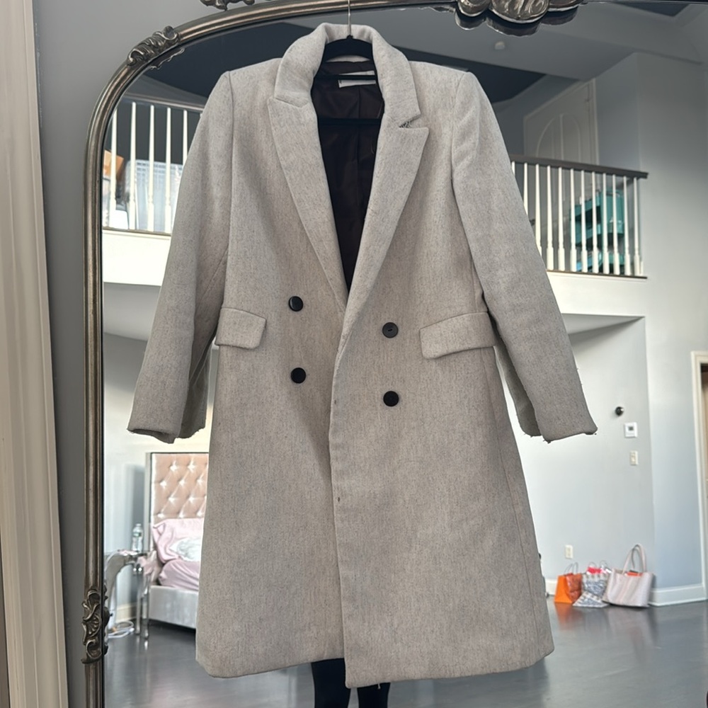 Beige Wool Coat